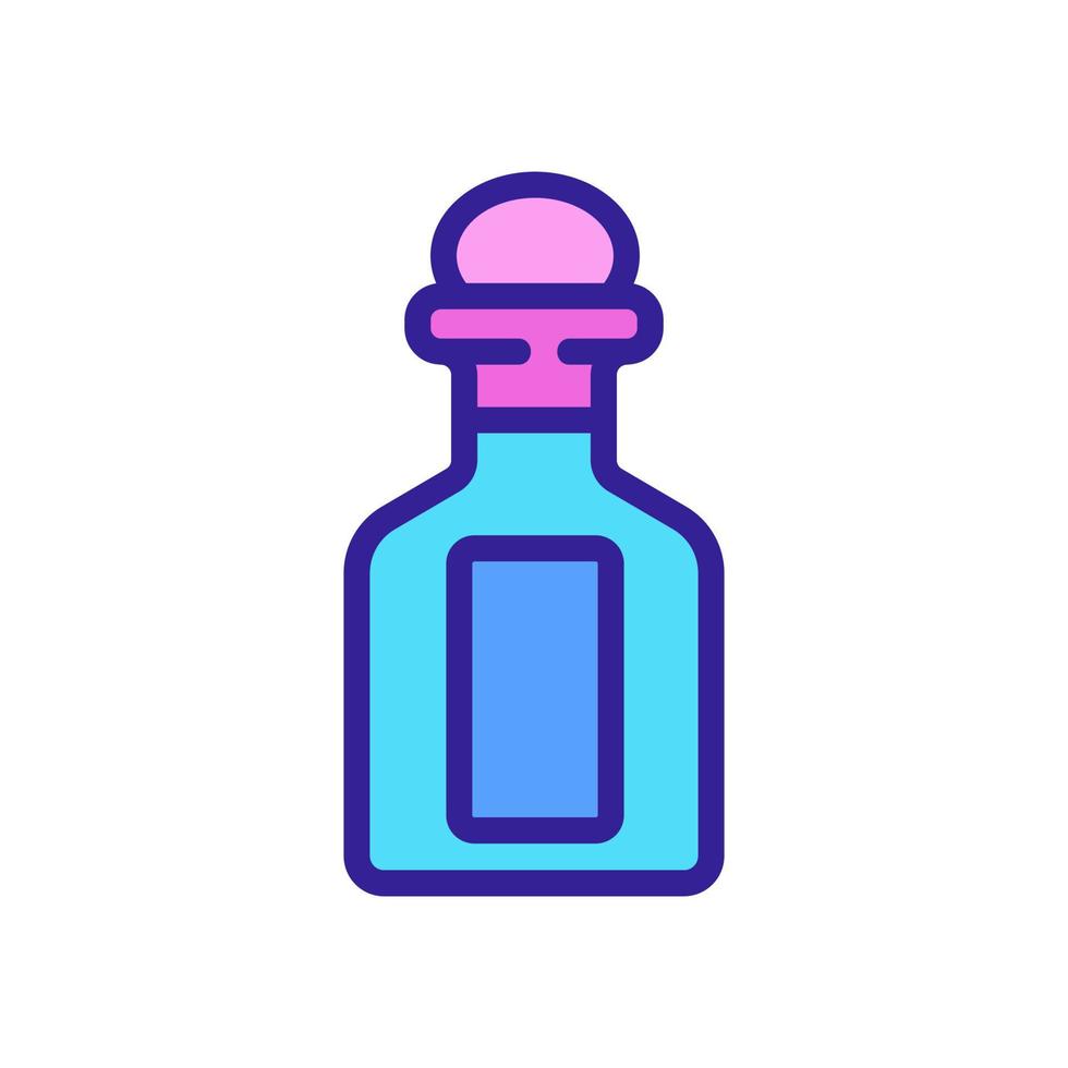 jar of oils with liquid icon vector outline illustration
