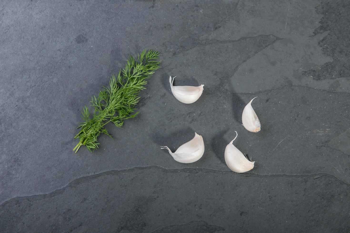 Dill and garlic photo