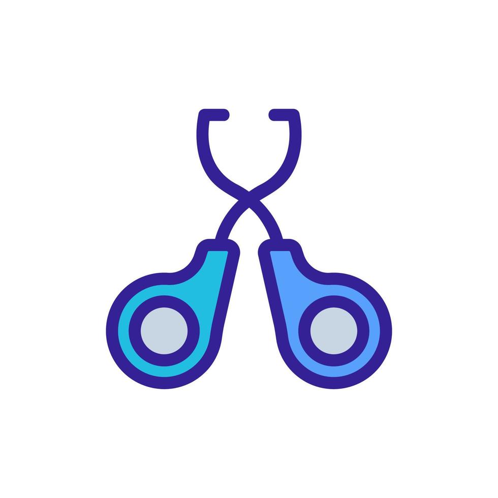 grooming scissors icon vector outline illustration