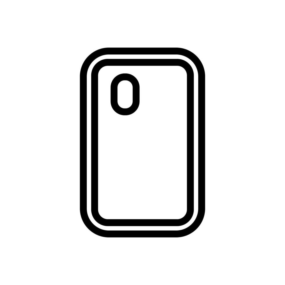 mobile phone case protect icon vector outline illustration