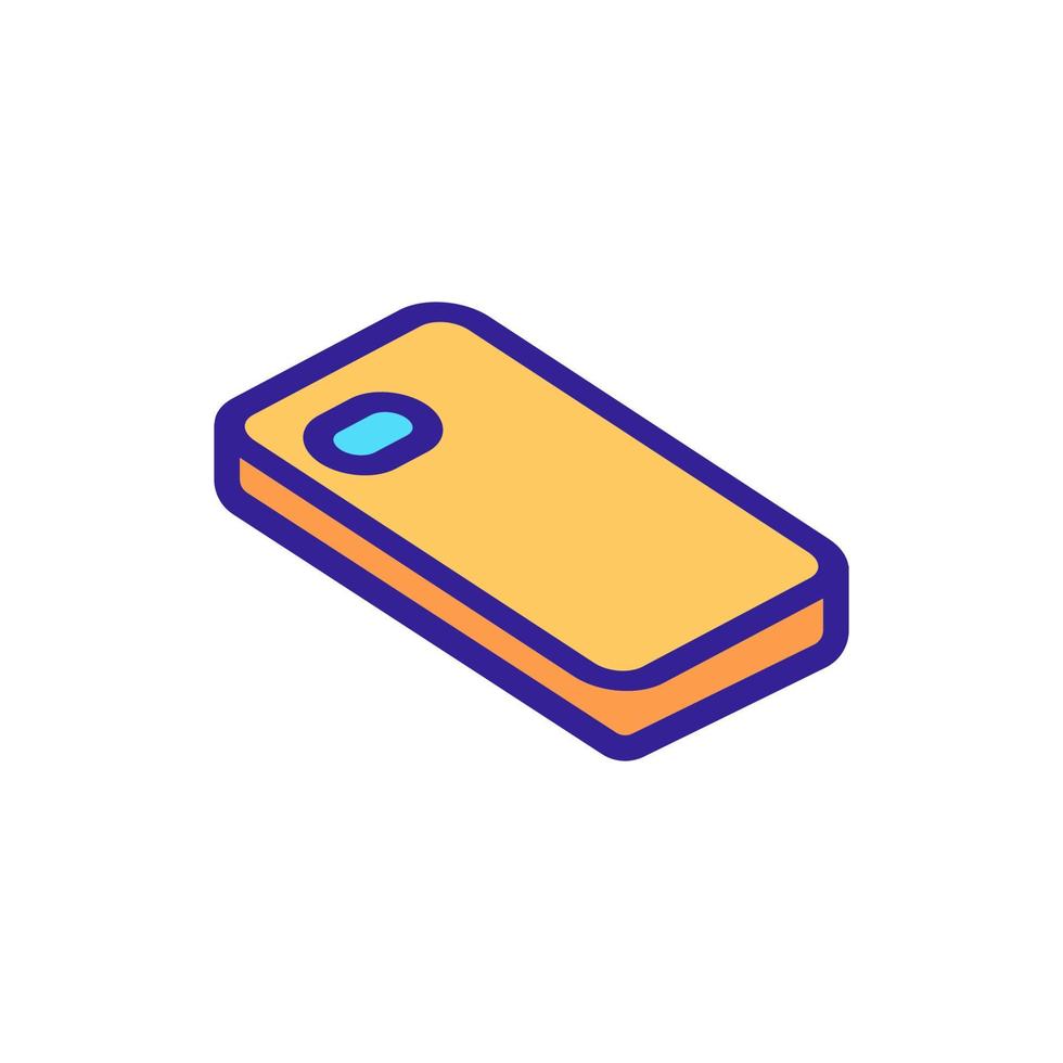 ilustración de contorno de vector de icono de accesorio de caja de teléfono