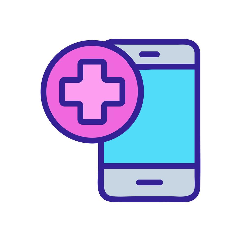 Repair the phone icon vector. Isolated contour symbol illustration vector