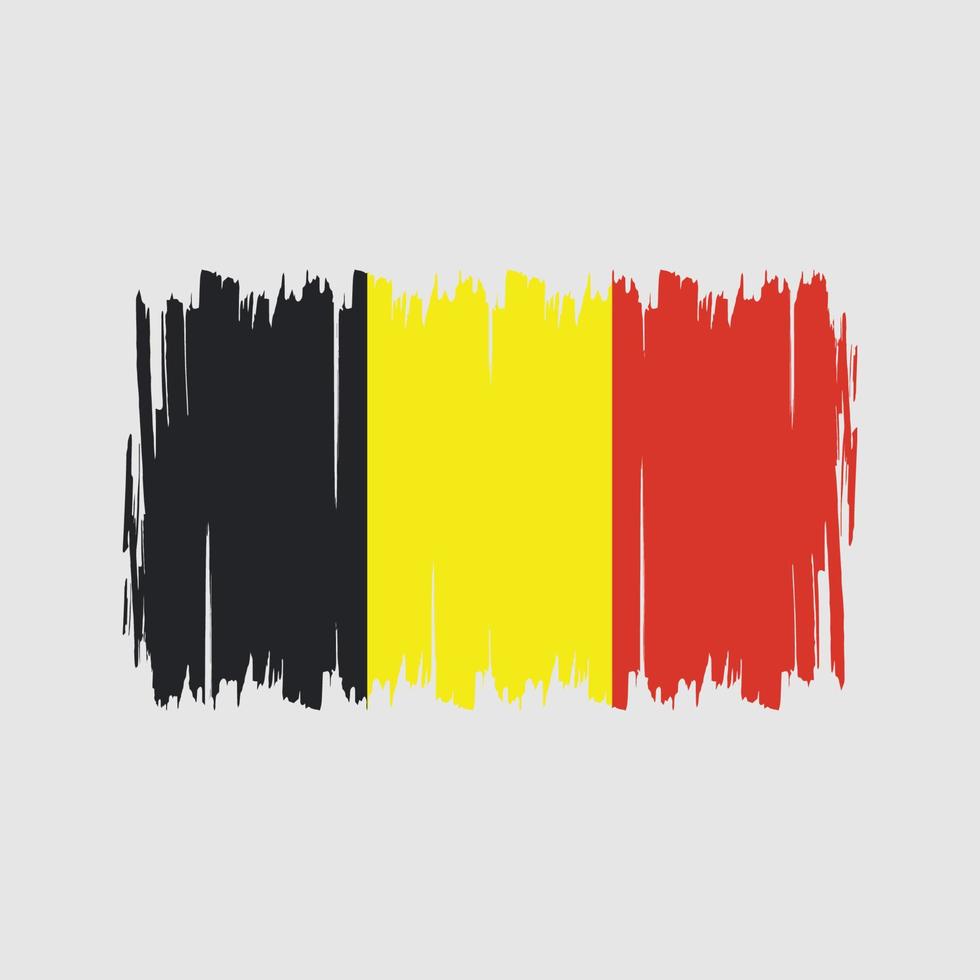 cepillo de bandera de bélgica. bandera nacional vector