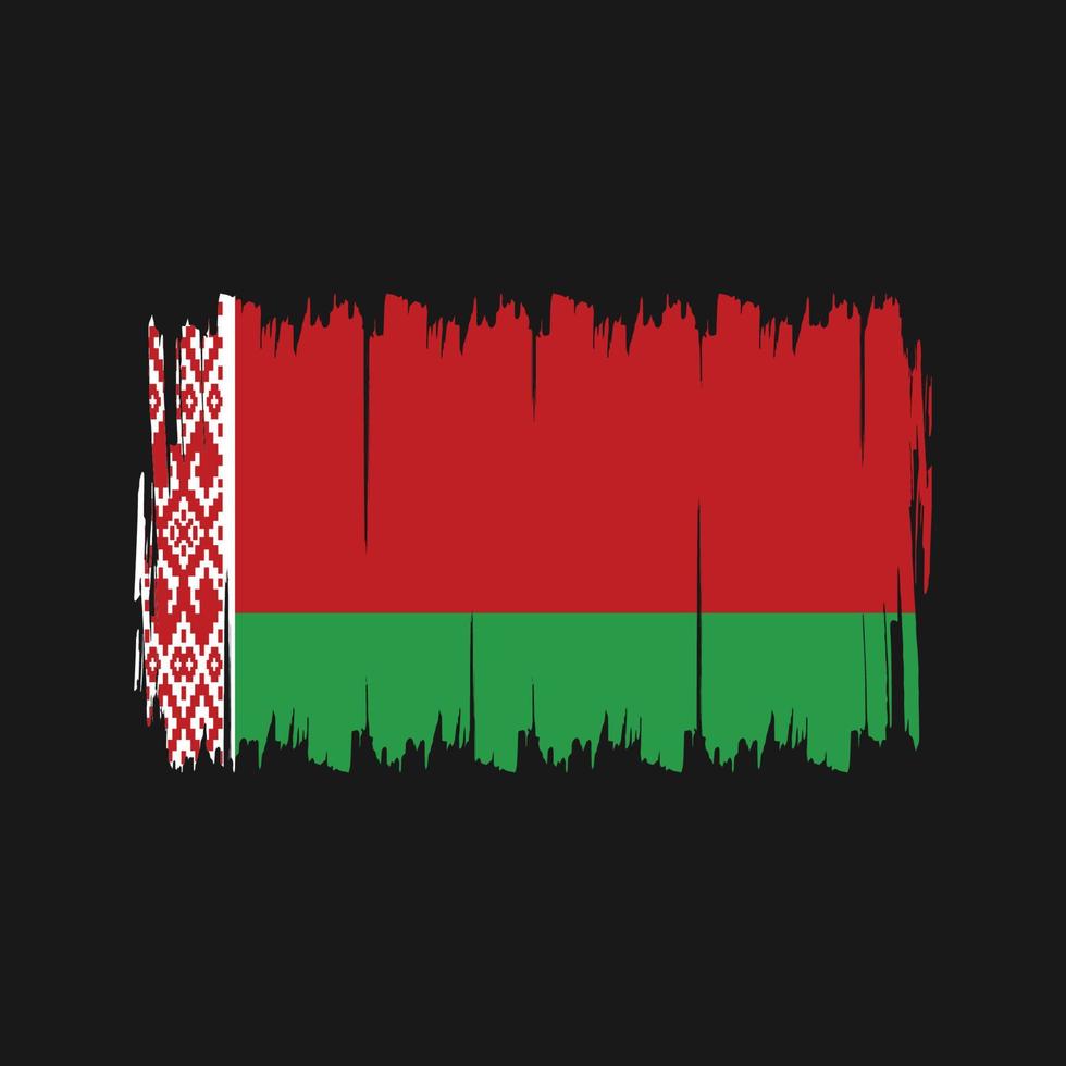 Belarus Flag Brush. National Flag vector