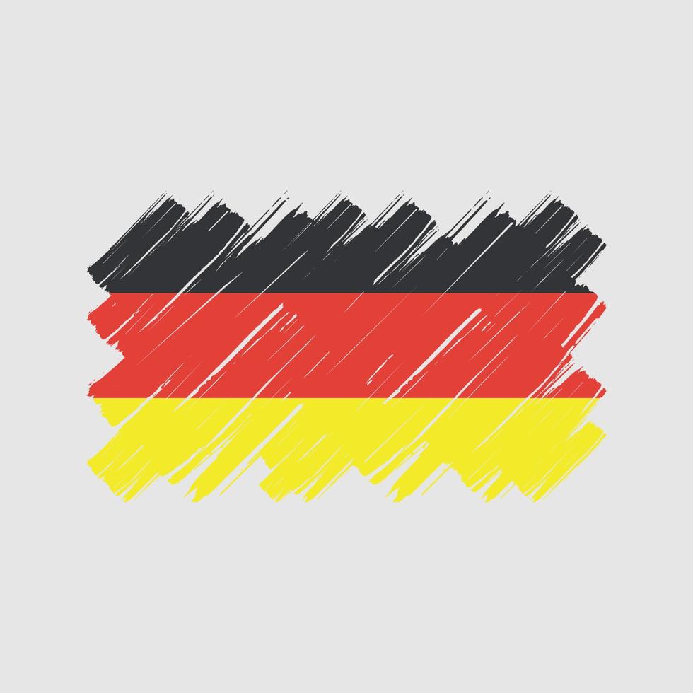 Germany Flag Brush. National Flag vector