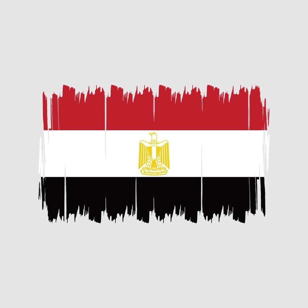 Egypt Flag Brush. National Flag vector