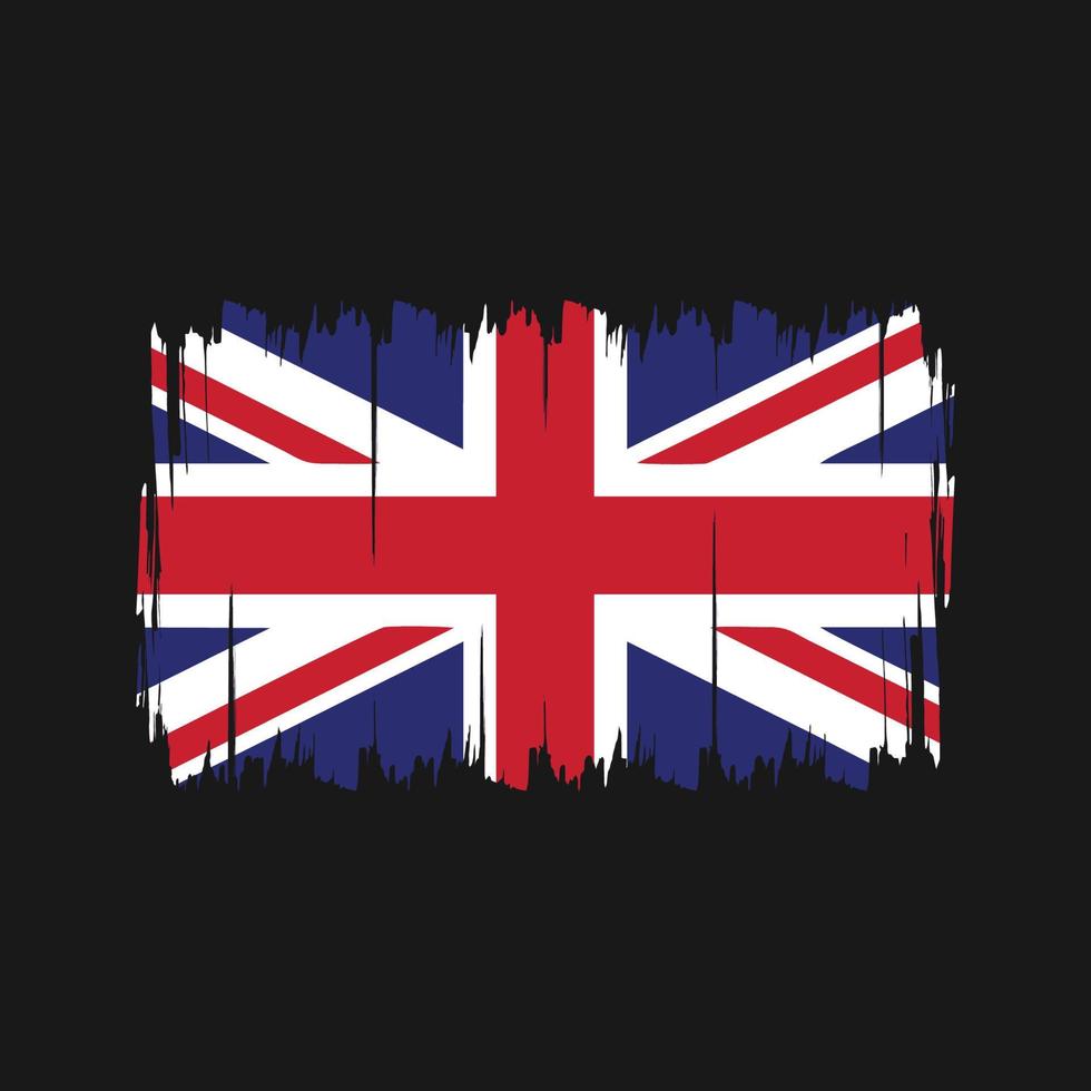 United Kingdom Flag Brush. National Flag vector