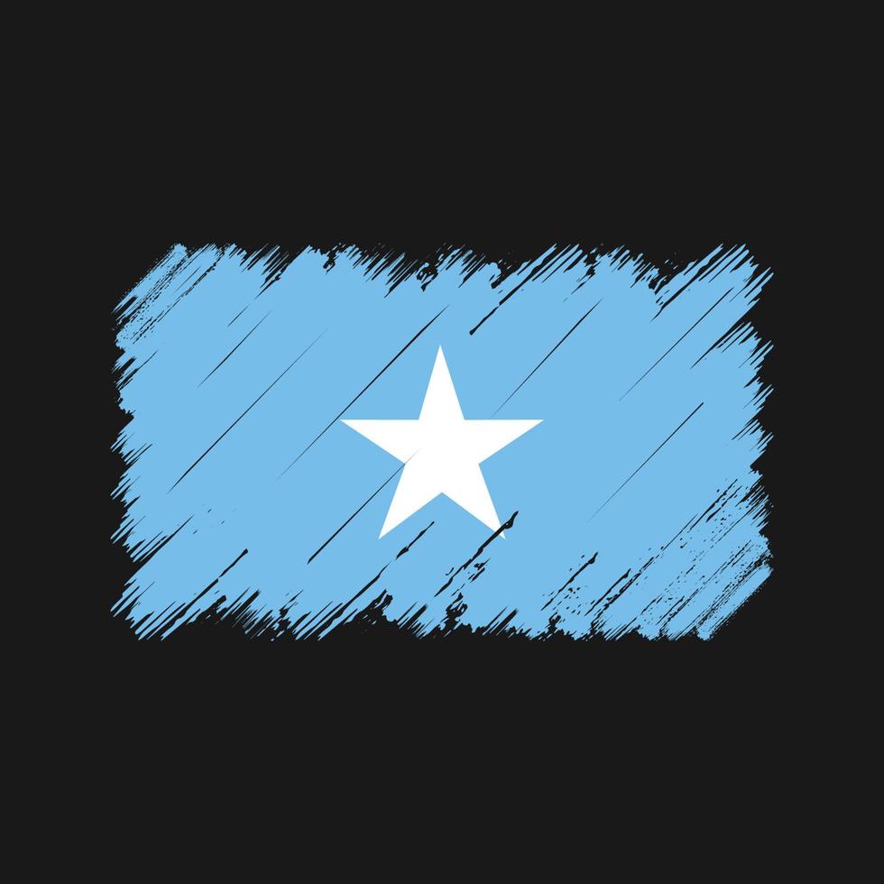 Somalia Flag Brush Strokes. National Flag vector