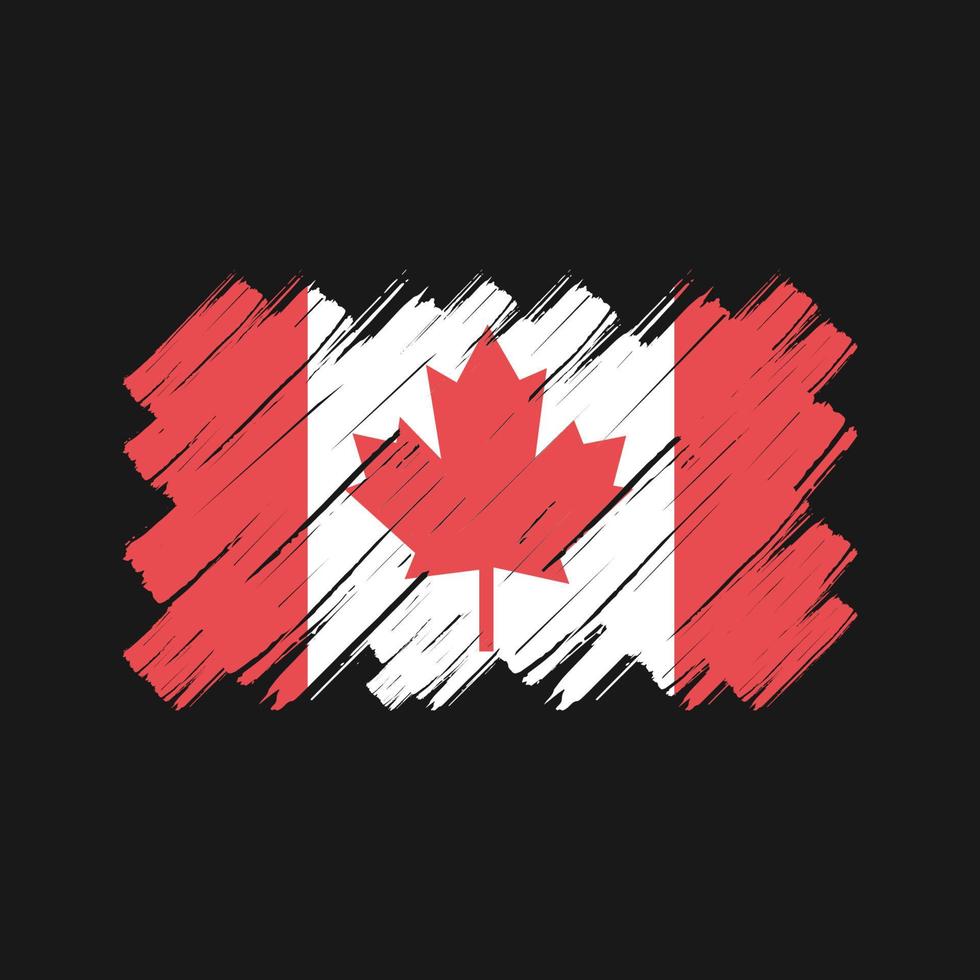Canada Flag Brush. National Flag vector