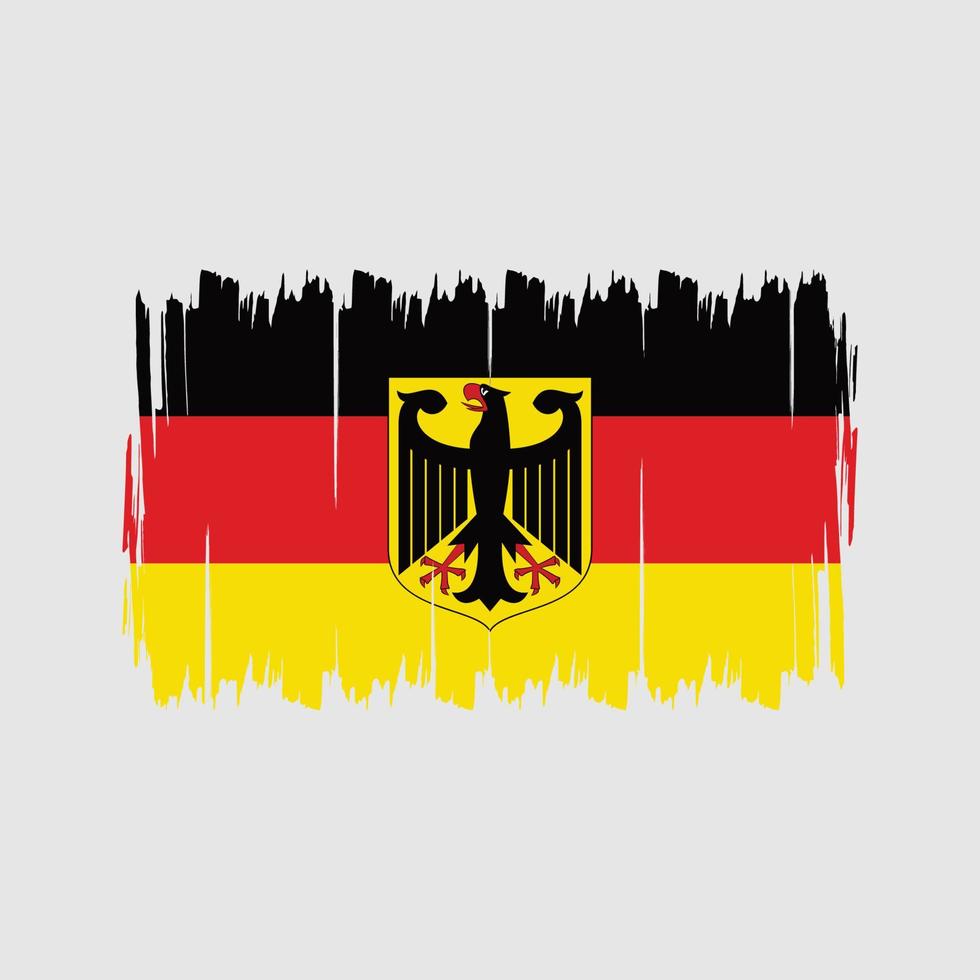 Germany Flag Brush. National Flag vector