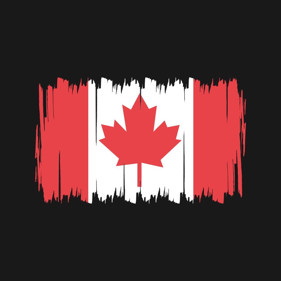 Canada Flag Brush. National Flag vector