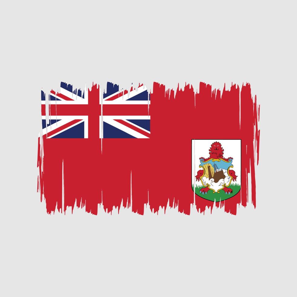 Bermuda Flag Brush. National Flag vector