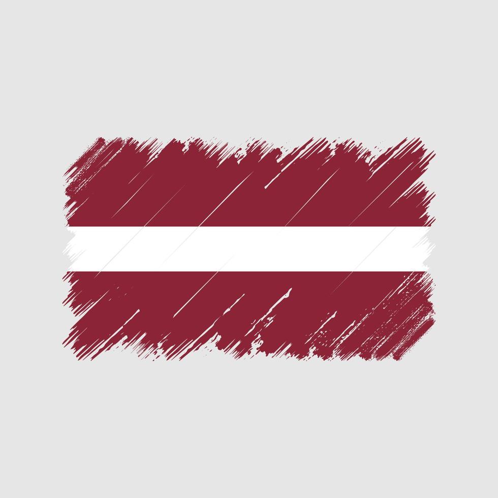 Latvia Flag Brush Strokes. National Flag vector