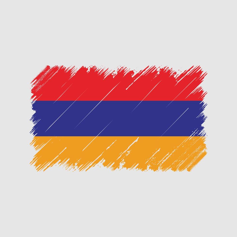 Armenia Flag Brush Strokes. National Flag vector