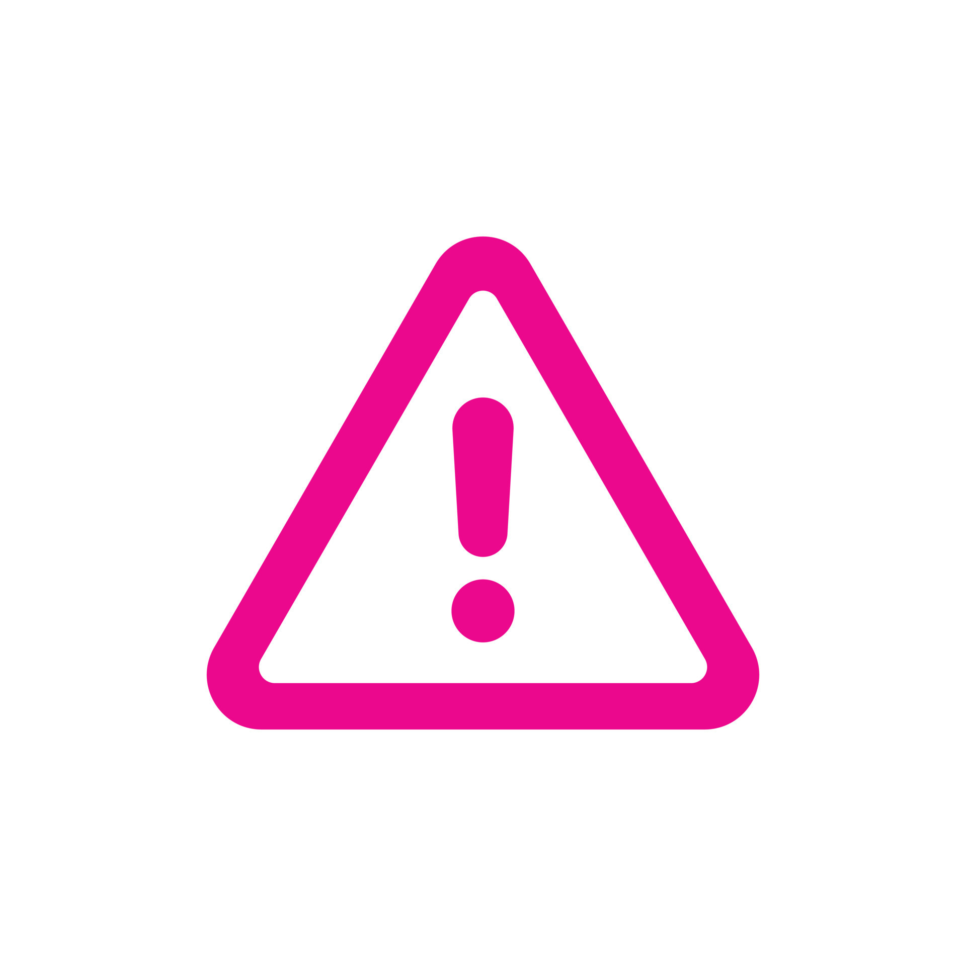 eps10 aviso de peligro vectorial rosa o icono de riesgo aislado en