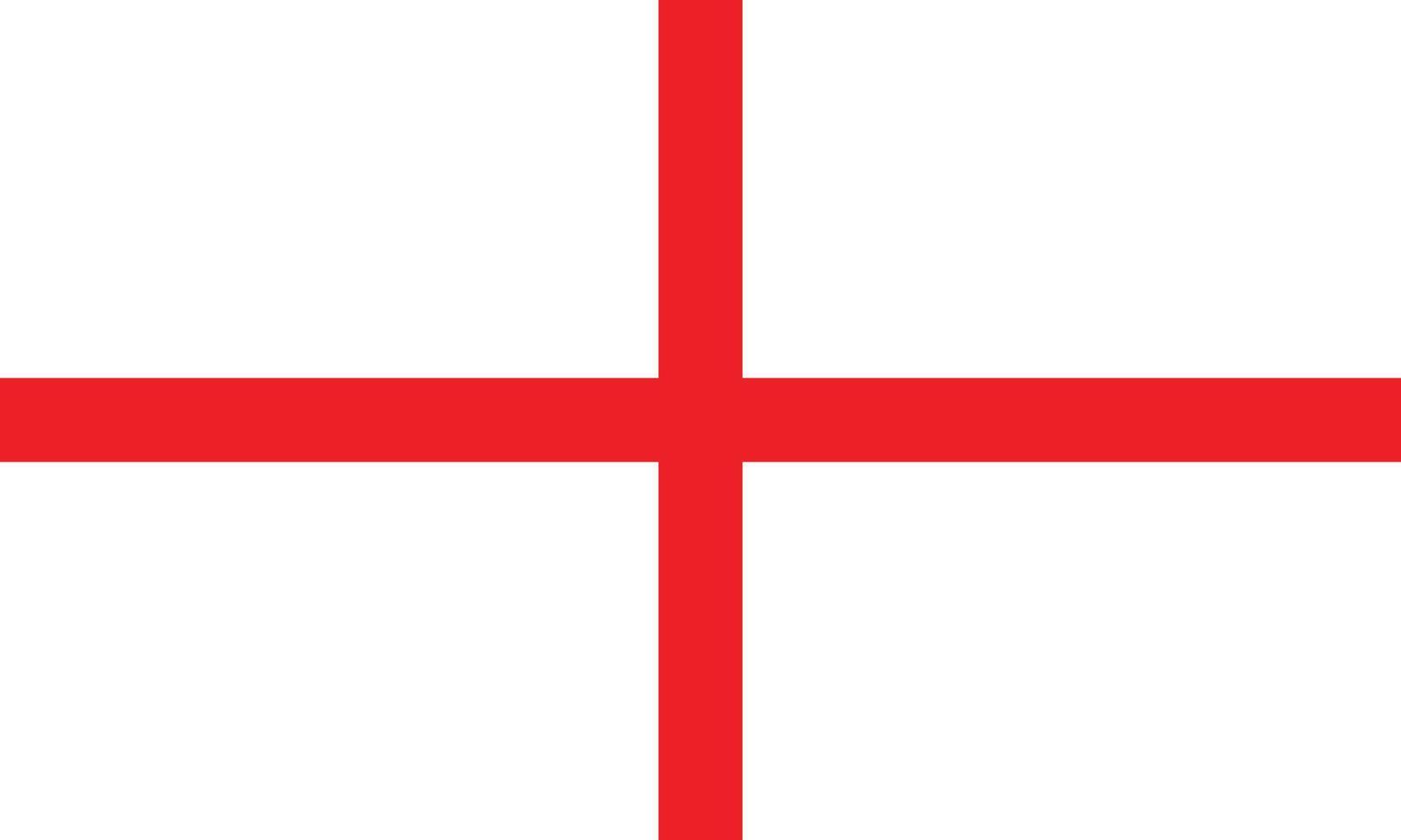 eps10 icono de bandera de inglaterra vector rojo y blanco. símbolo de la bandera nacional de inglaterra en un estilo moderno y plano simple para el diseño de su sitio web, logotipo, pictograma, ui y aplicación móvil