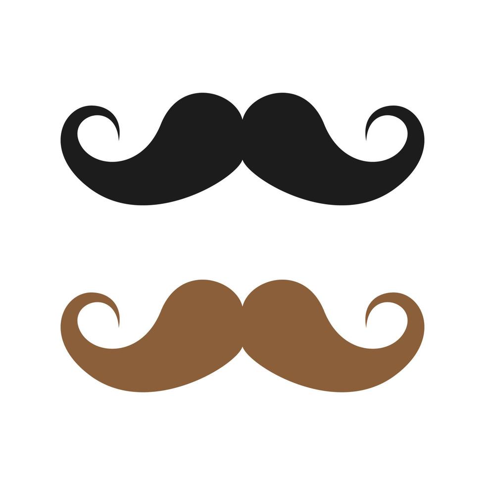 Mustache isolated on white background vector