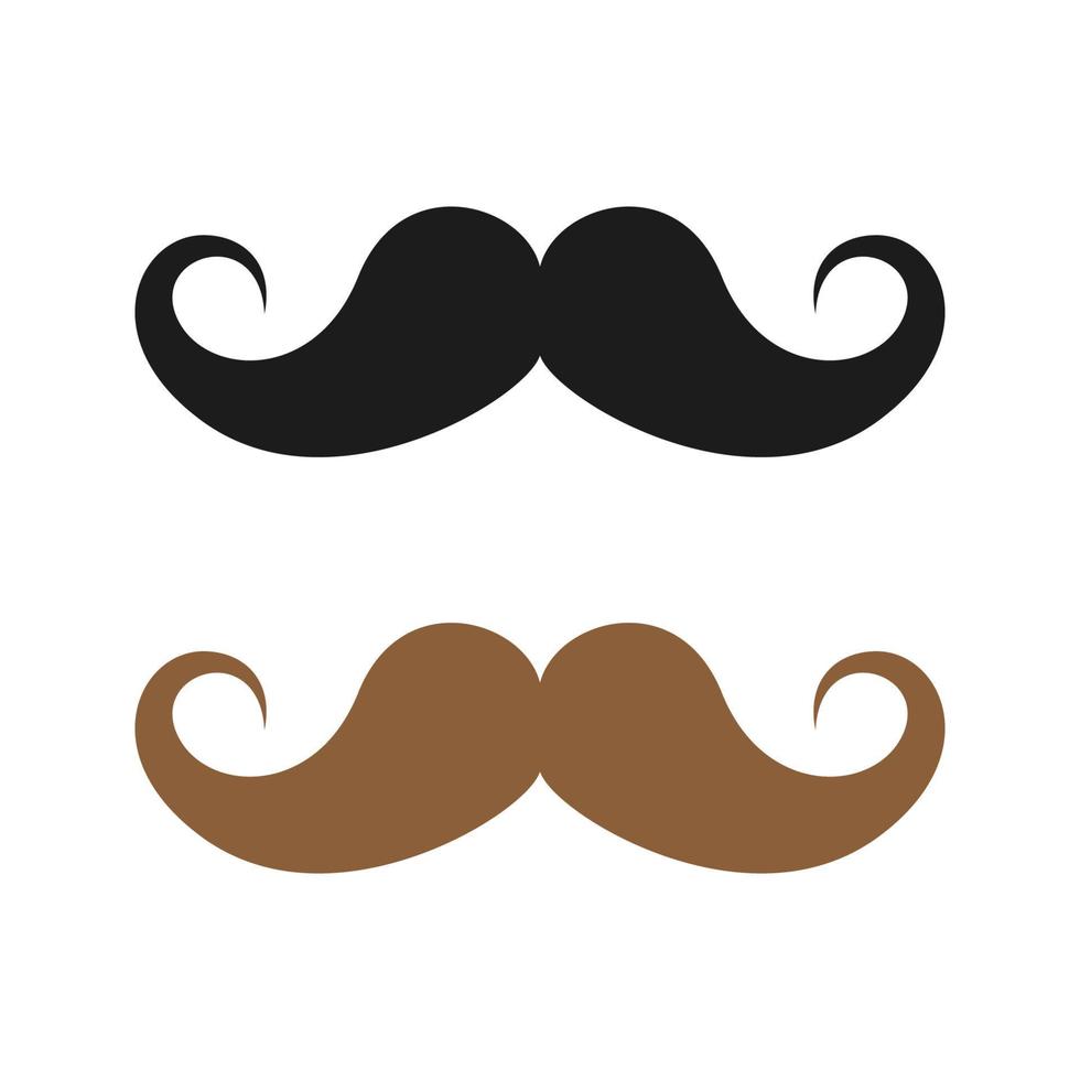 Mustache isolated on white background vector