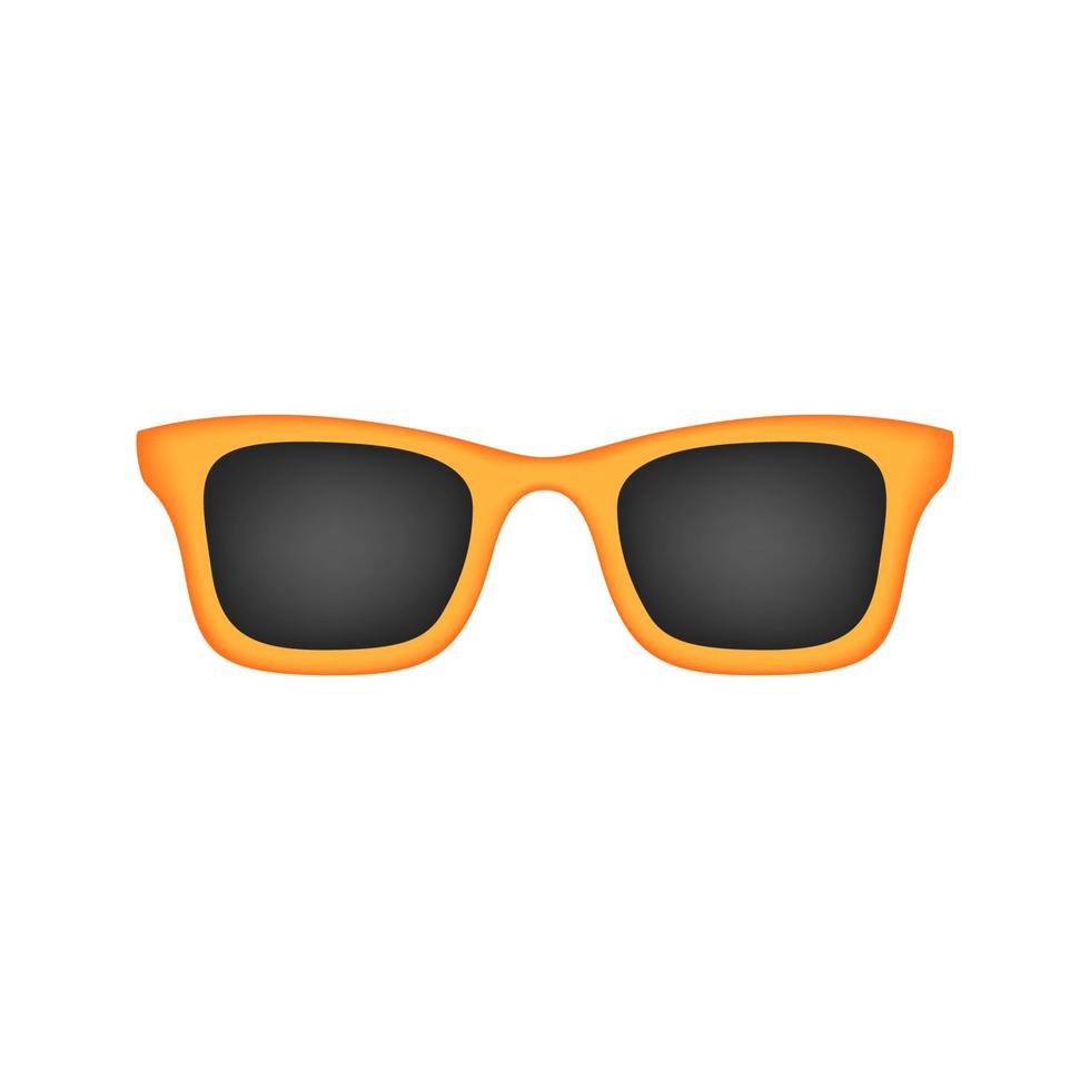 Glasses isolated on white background vector