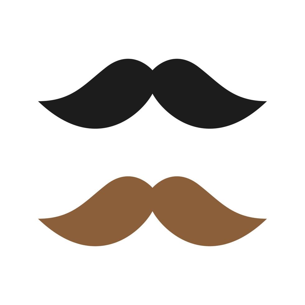 Mustache isolated on white background vector