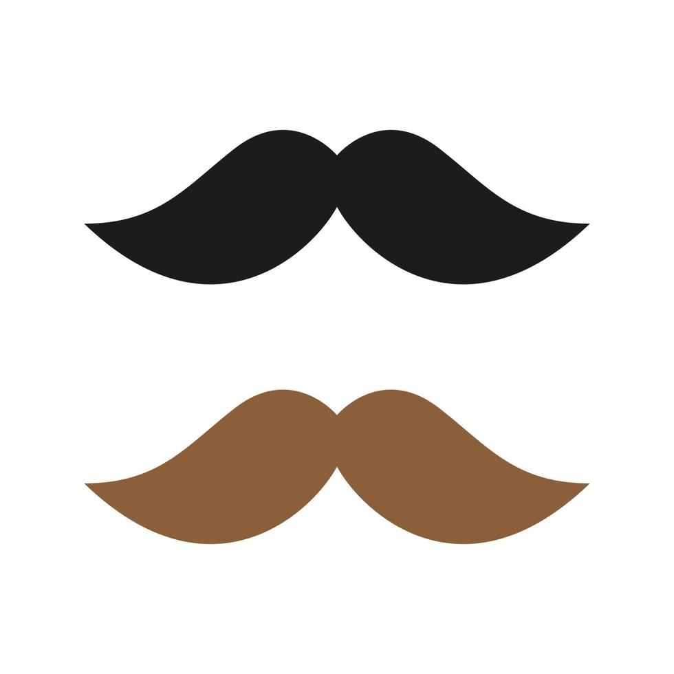 Mustache isolated on white background vector