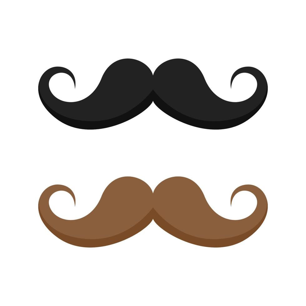 Mustache isolated on white background vector