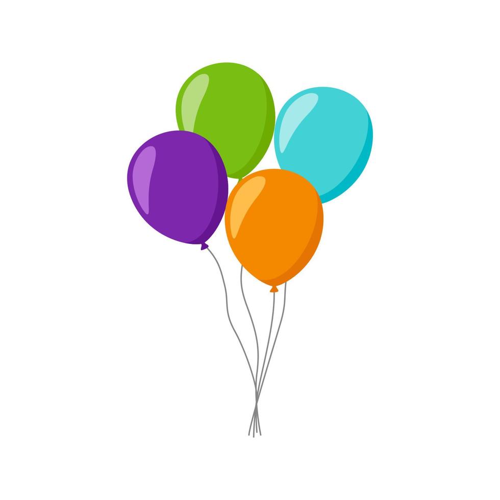 Balloon isolated on white background vector
