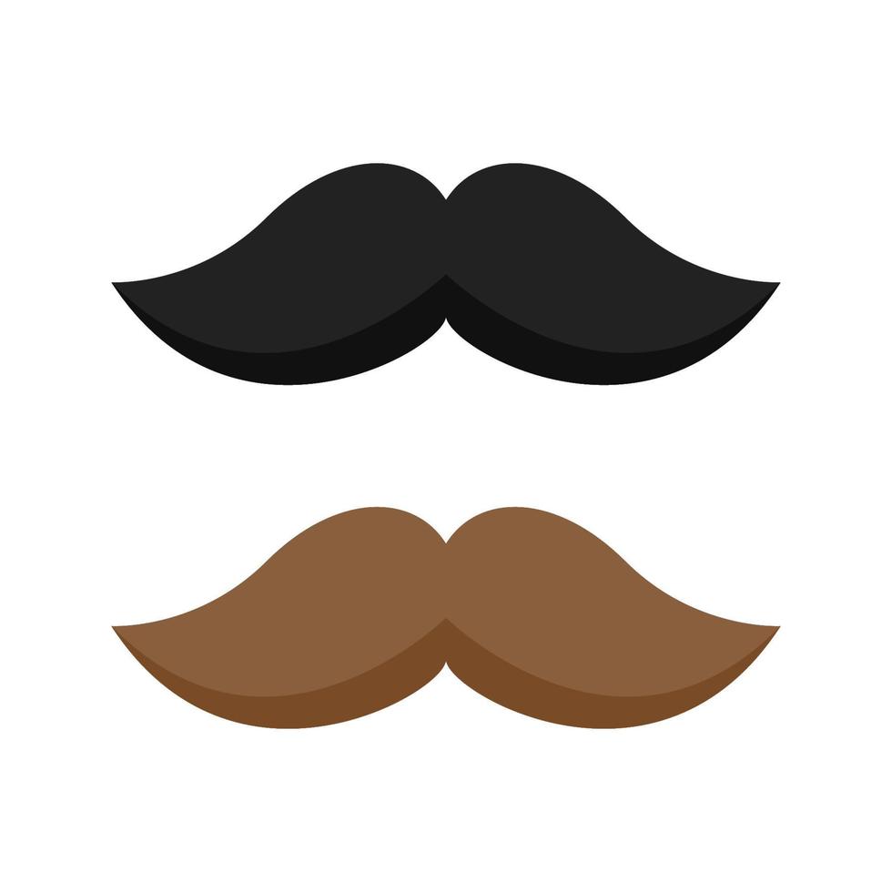 Mustache isolated on white background vector