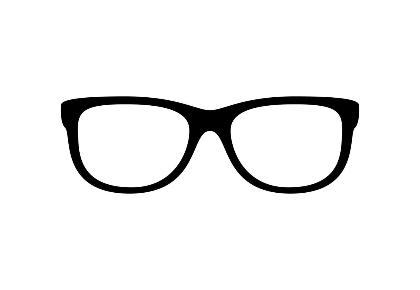 Glasses isolated on white background vector