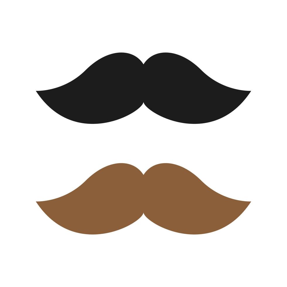 Mustache isolated on white background vector