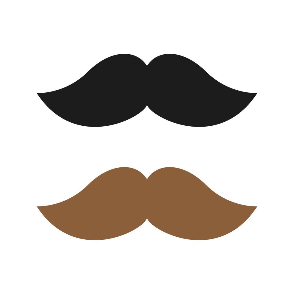 Mustache isolated on white background vector