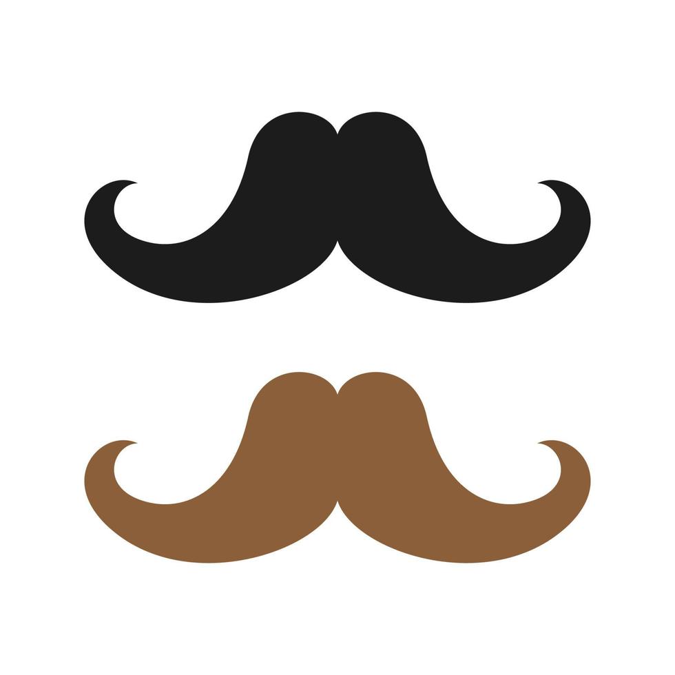 Mustache isolated on white background vector