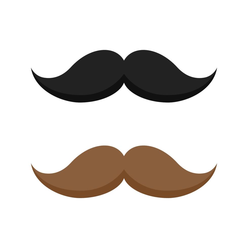 Mustache isolated on white background vector