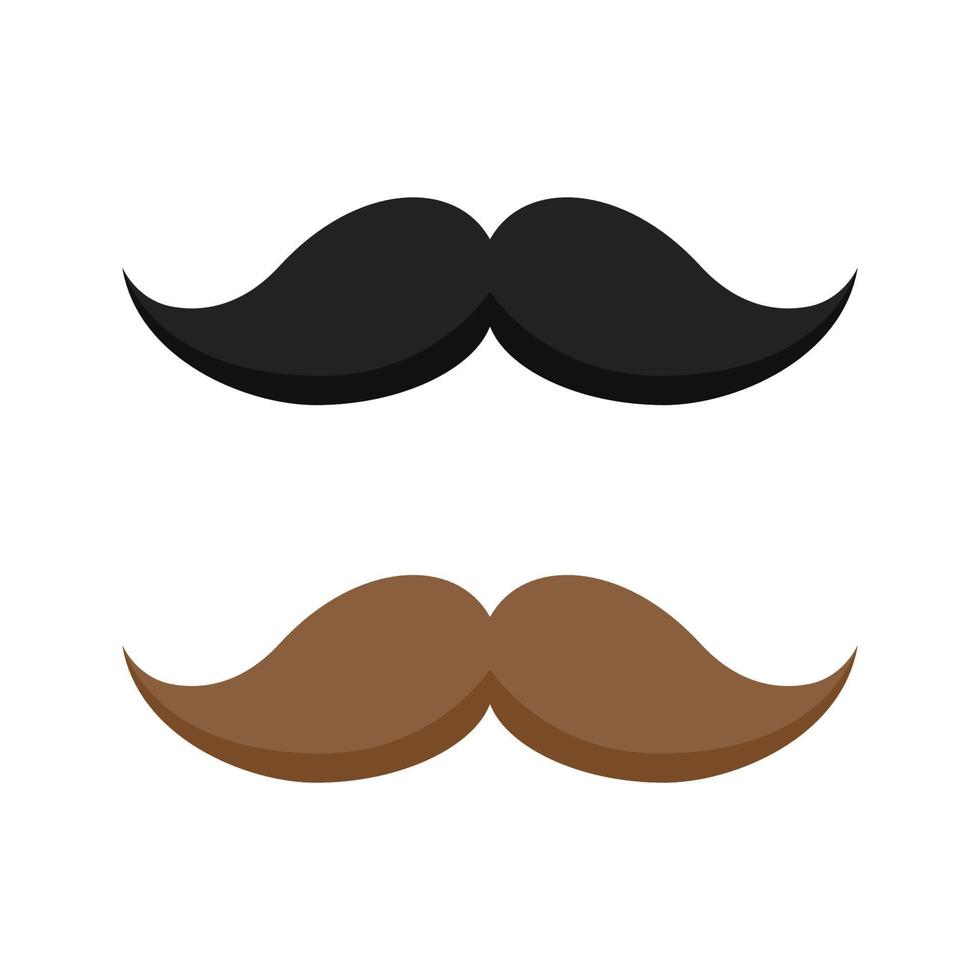 Mustache isolated on white background vector