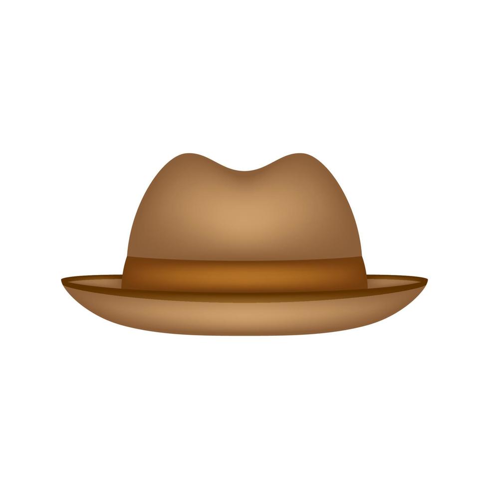 sombrero aislado sobre fondo blanco vector