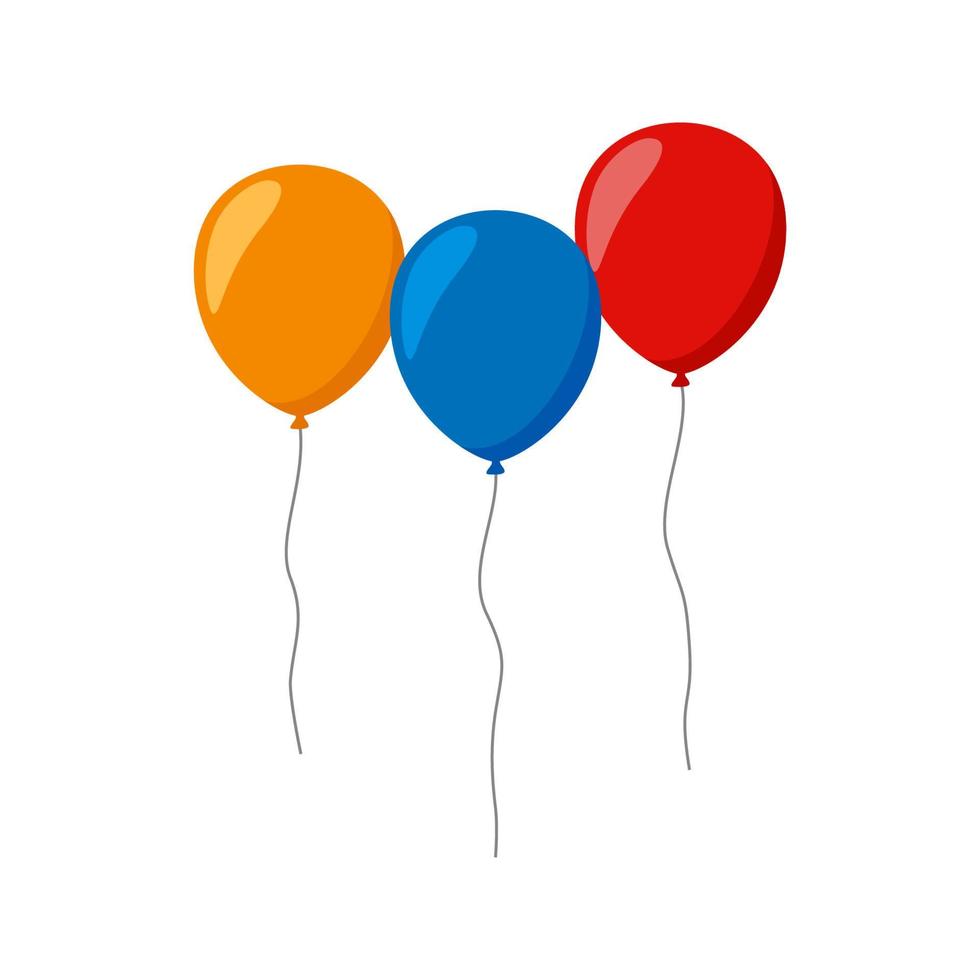 Balloon isolated on white background vector
