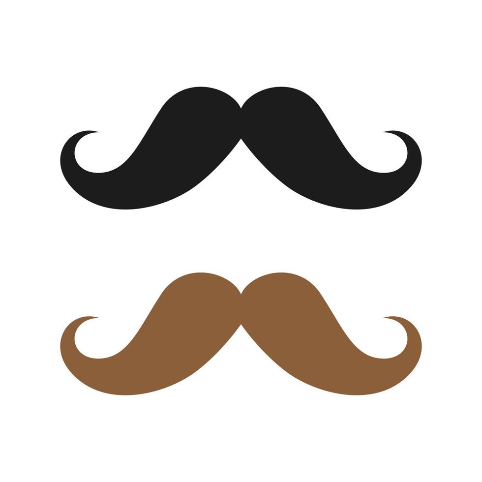 Mustache isolated on white background vector