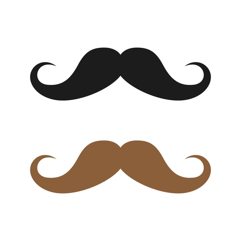 Mustache isolated on white background vector