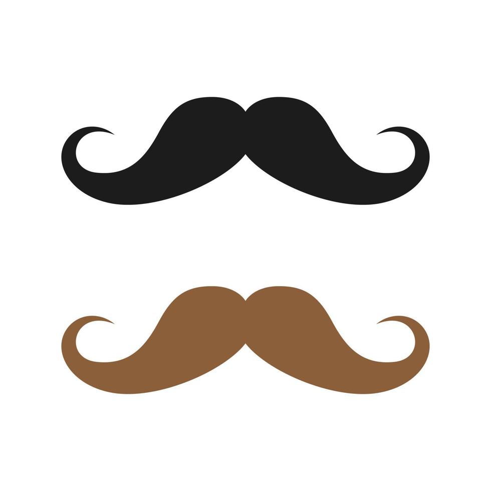 Mustache isolated on white background vector