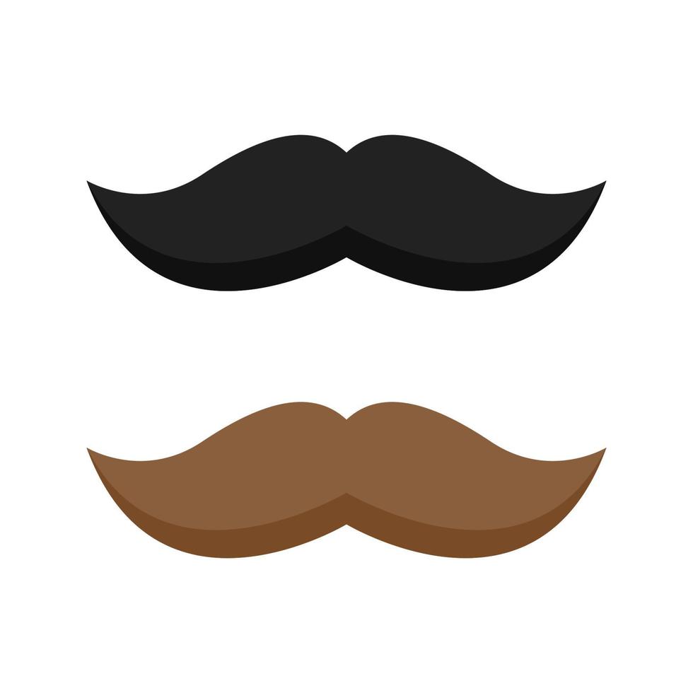 Mustache isolated on white background vector