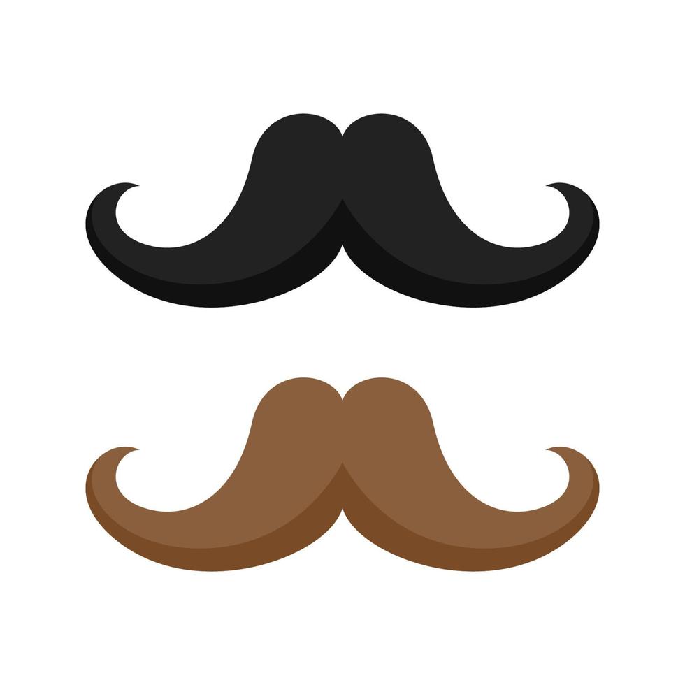 Mustache isolated on white background vector