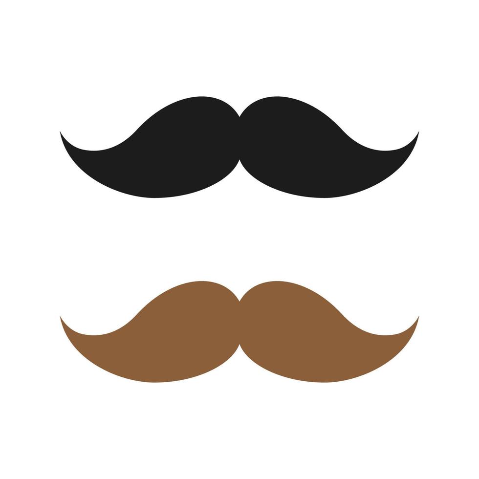 Mustache isolated on white background vector