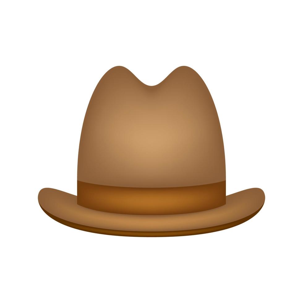 Hat isolated on white background vector