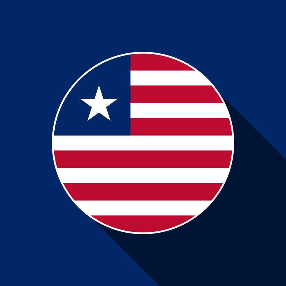 país liberia. bandera liberiana ilustración vectorial vector