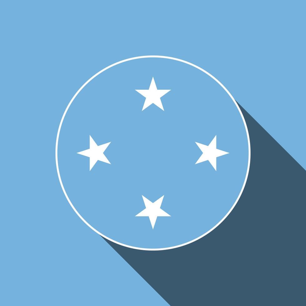 país micronesia. bandera de micronesia ilustración vectorial vector