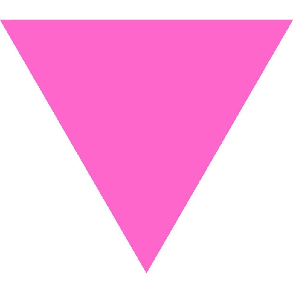 Pink Triangle Icon. Vector Illustration. 9760701 Vector Art at Vecteezy