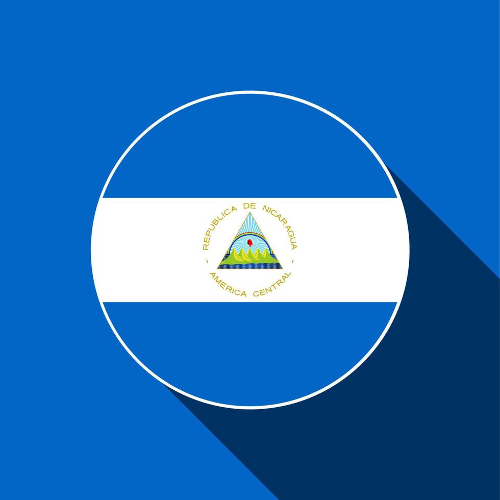 pais nicaragua. bandera nicaragüense. ilustración vectorial vector