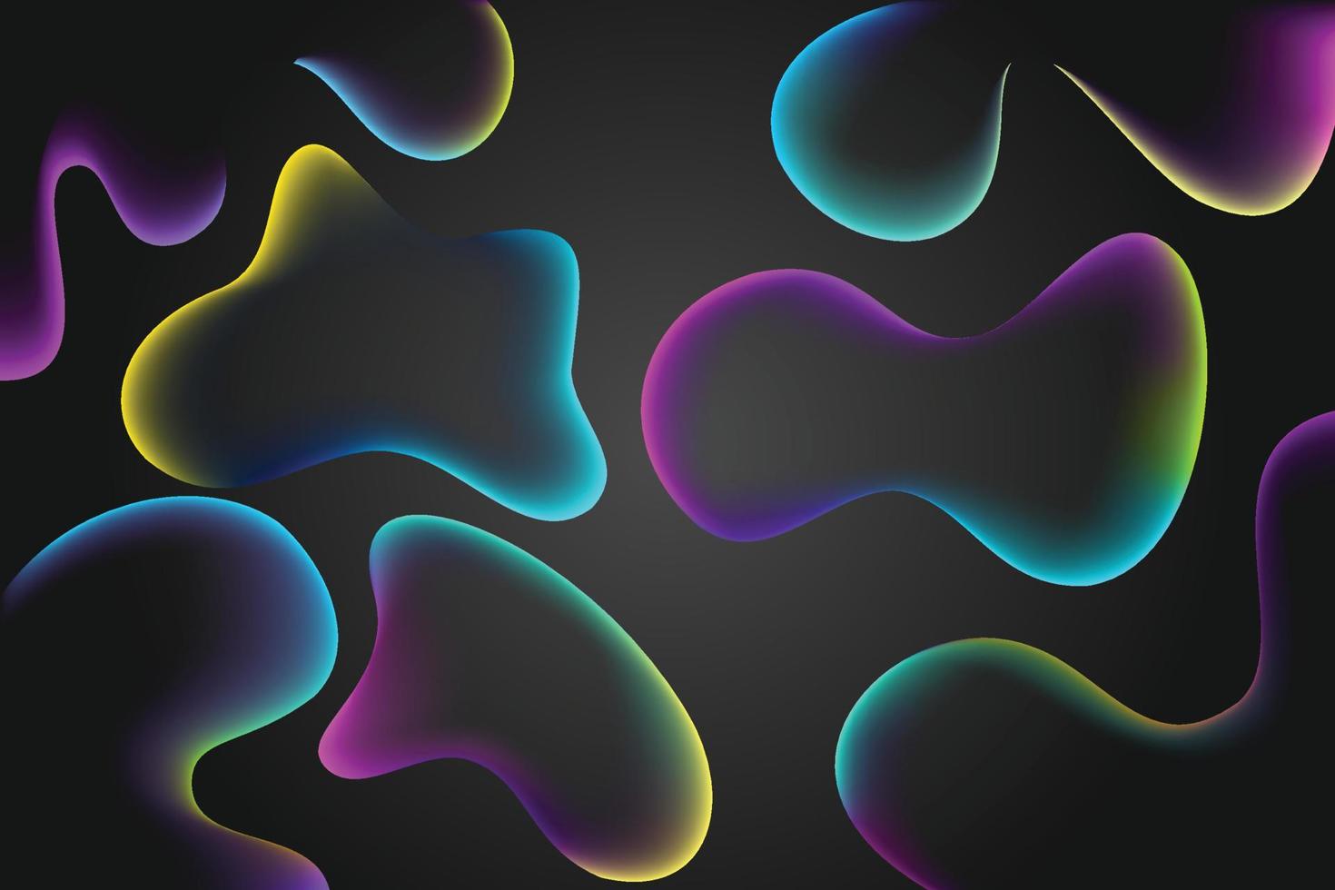 Abstract Liquid shape with gradient colors vector