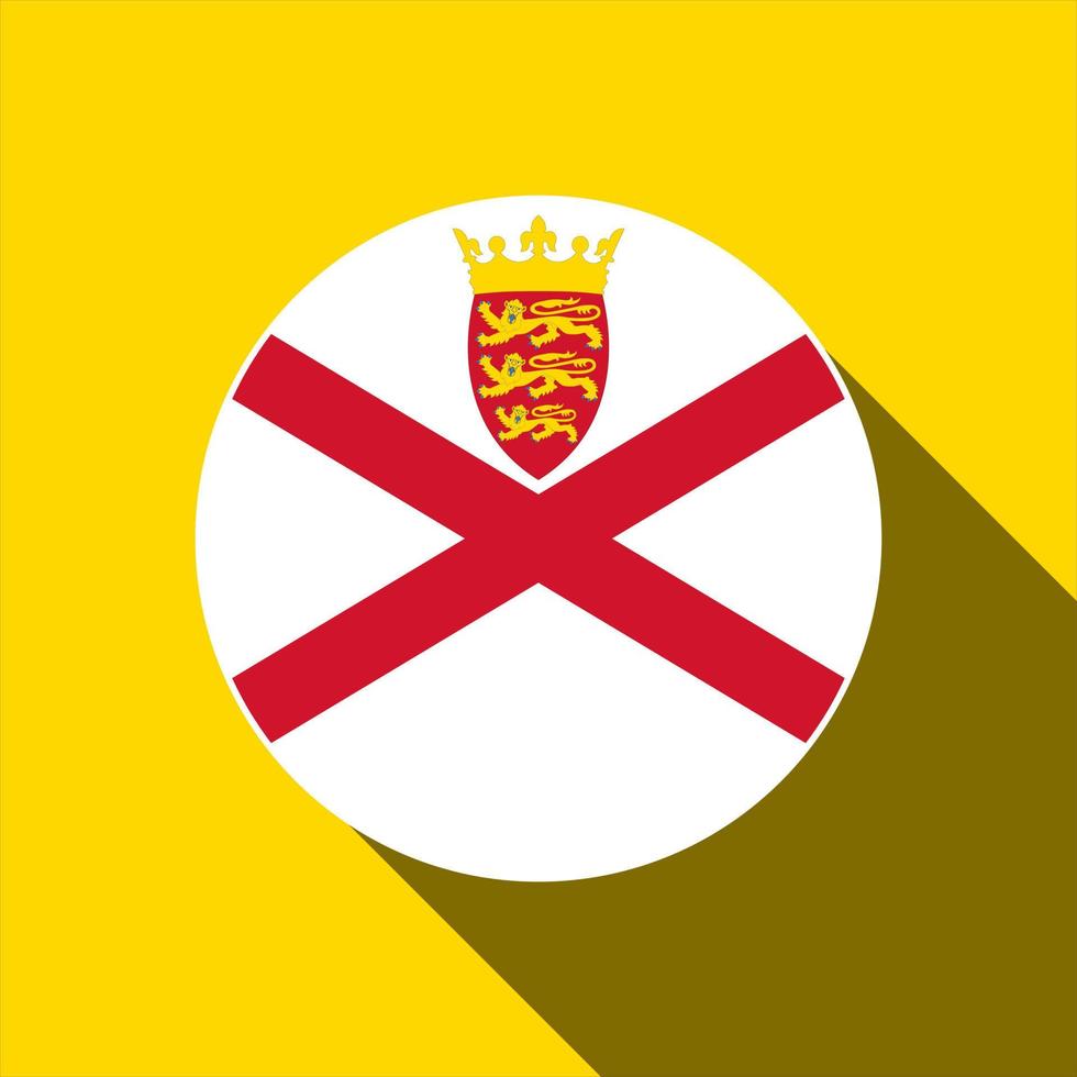Country Jersey. Jersey flag. Vector illustration.