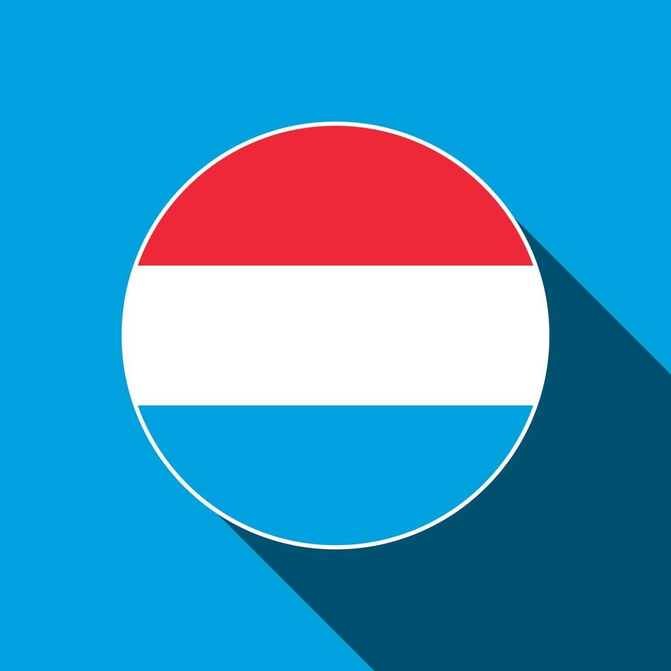 Country Luxembourg. Luxembourg flag. Vector illustration.